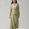 1781688974128-875vjfw.png Keten Haki Blazer Ceket ve Asimetrik Etek Takımı